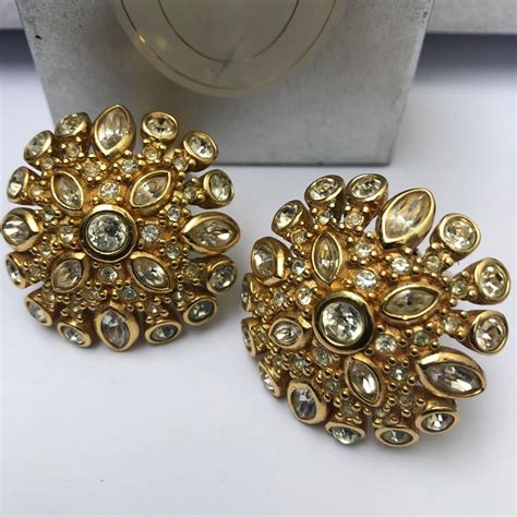 christian dior earrings studs|christian dior earrings vintage.